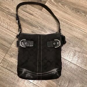 Coach Soho‎ Signature Slim 3577 Classic Shoulder Bag Black purse